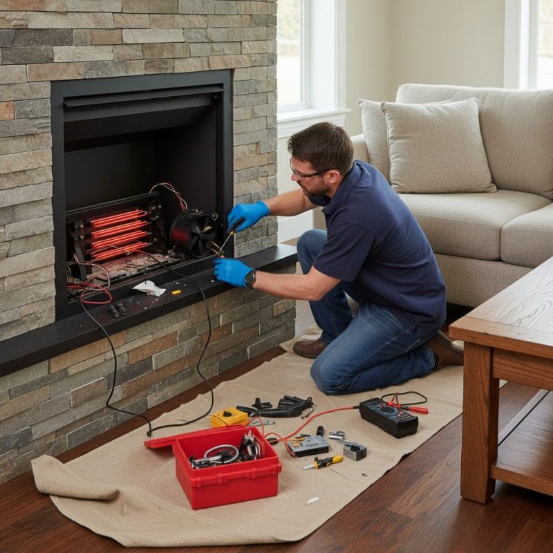 Local Stone Fireplace Installation pros at work