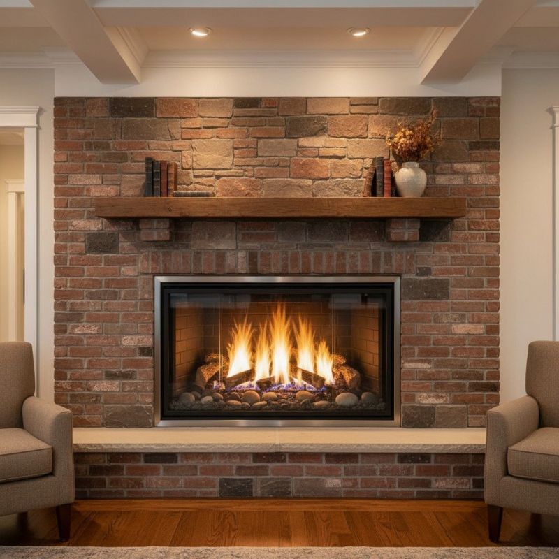 Benefits Of Brick And Stone Non-Gas Fireplaces For Homes