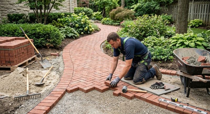 Brick Paving Installation in Worcester, MA