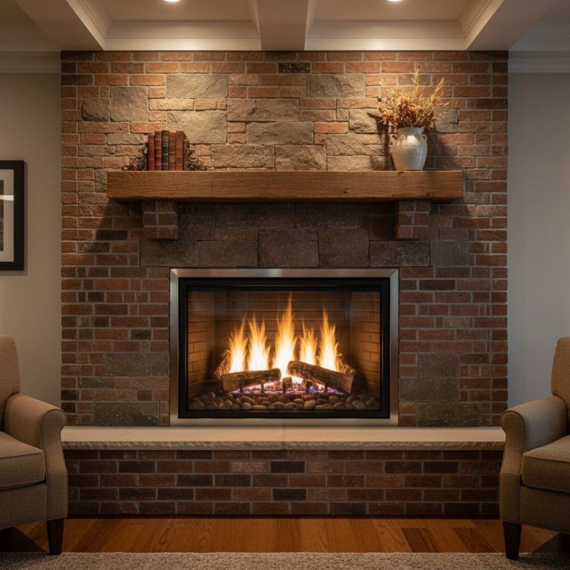 Brick Vs. Stone Finishes For Wood-Burning Fireplaces
