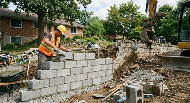 Cinder Blocks Installation in West Hartford, CT