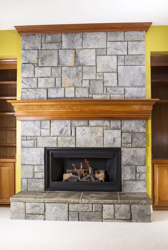 Stone Fireplace Installation