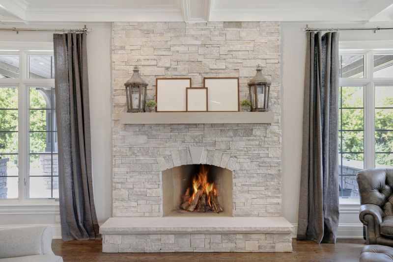 Custom Stone Fireplace Design